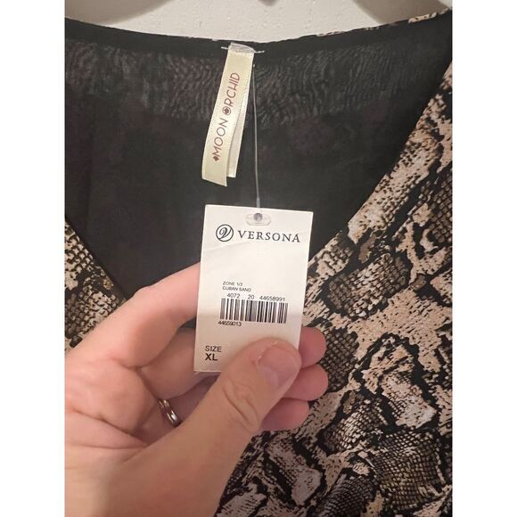New Versona Cuban Sand Snake print dress size XL - Picture 10 of 10